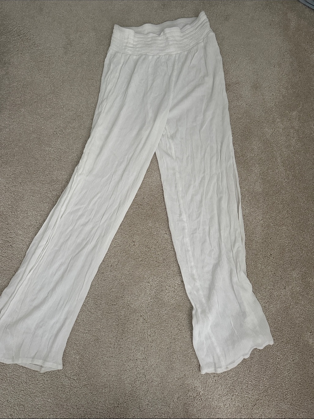 Target White Sheer Wide-Leg Swim Coverup Pants
